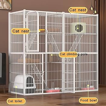 Amazon.co.jp: 猫用ケージ 大型 ペット ケージ おしゃれ ねこ